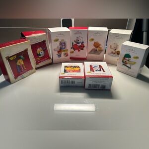 Hallmark Keepsake Ornament Set - Lot of 9